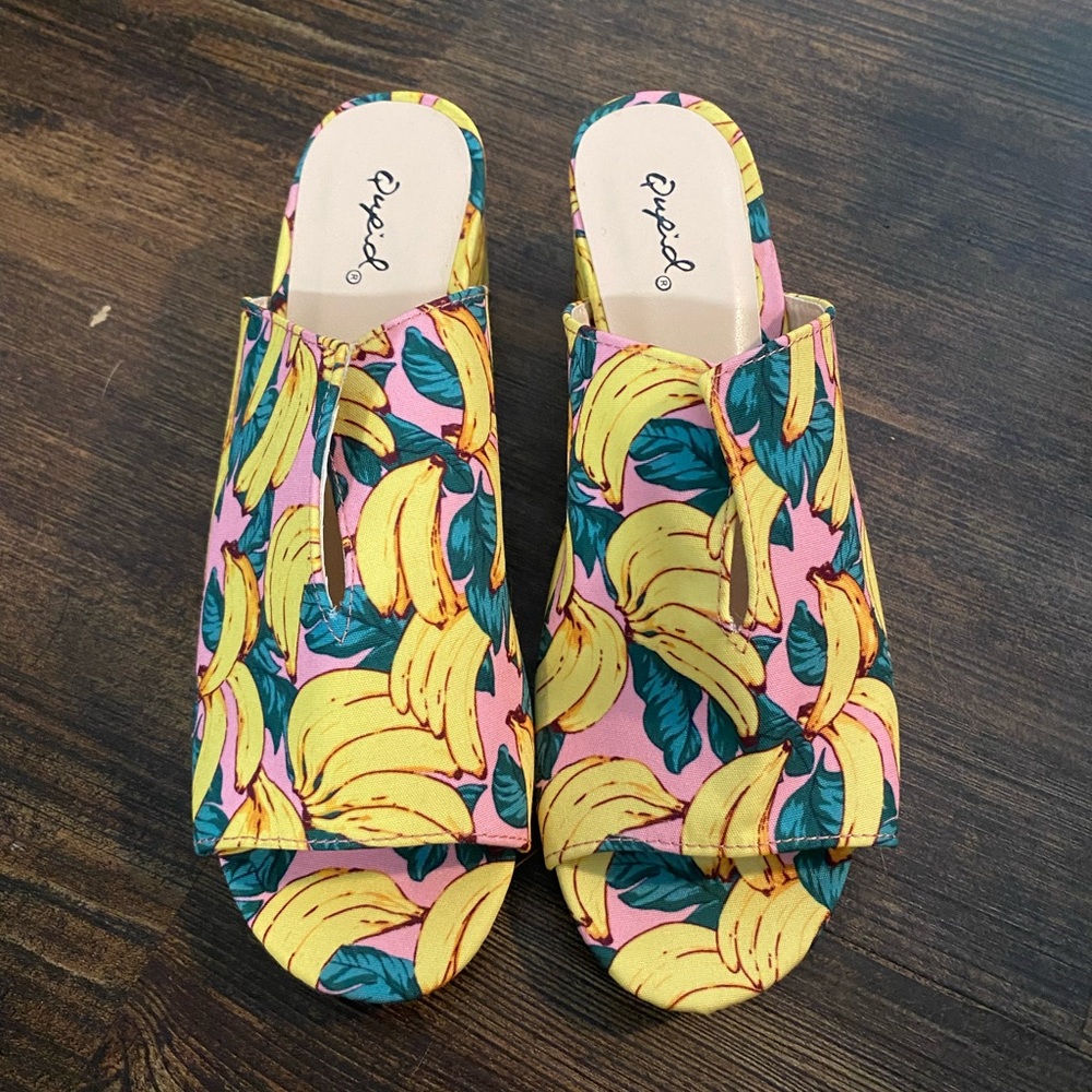Brand new Qupid mules - never worn
